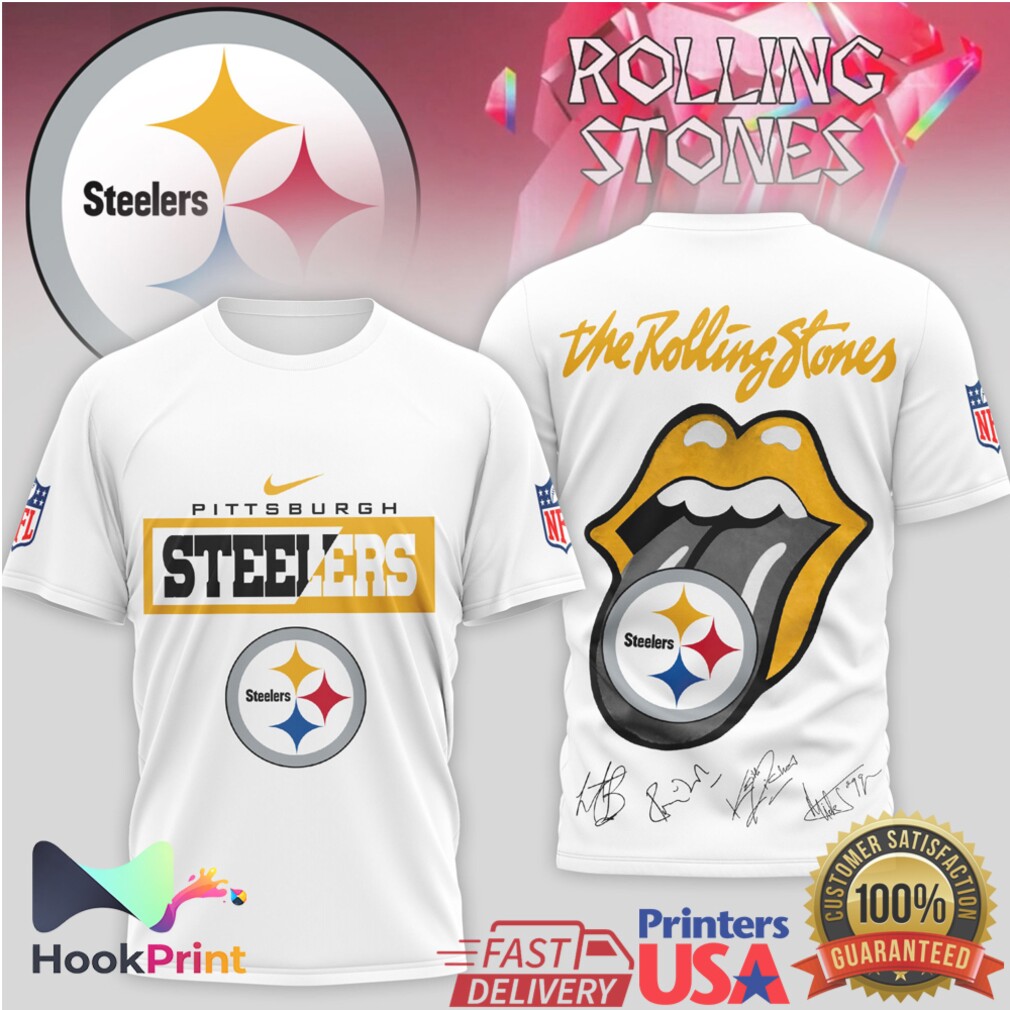 Pittsburgh Steelers x Rolling Stones Steel Curtain Rock T Shirt Pittsburgh Steelers x Rolling Stones Steel Curtain Rock T Shirt