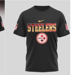 Pittsburgh Steelers x Slayer Pentagram Sword Football T Shirt