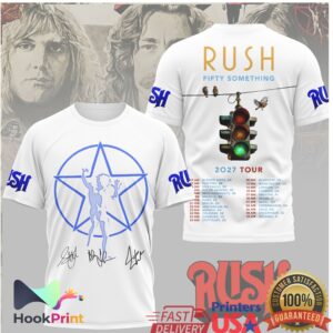 RUSH Fifty Something 2027 World Tour Dates Starman Shirt