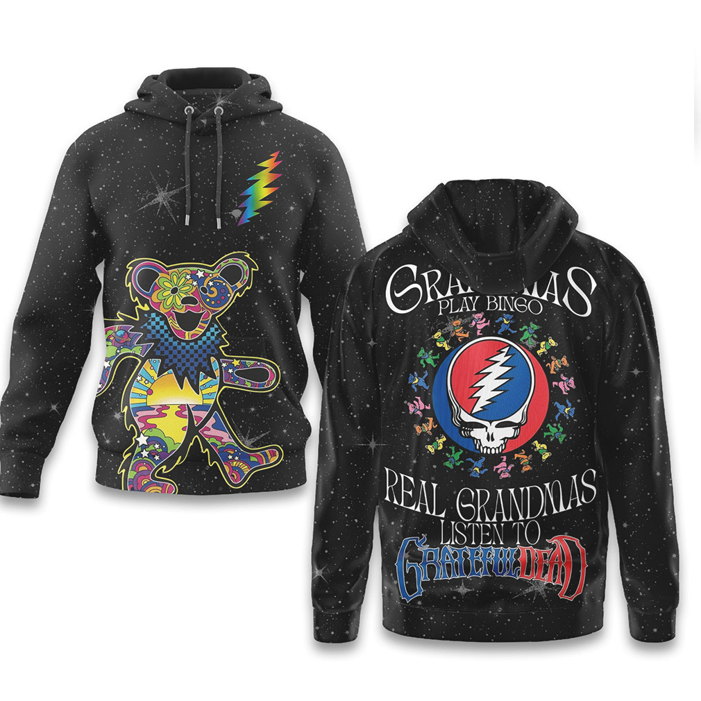 Real Grandpas Listen To Grateful Dead Psychedelic Dancing Bear Galaxy Shirt Real Grandpas Listen To Grateful Dead Psychedelic Dancing Bear Galaxy Shirt