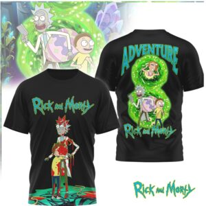 Rick and Morty Blood Splatter Adventure Portal Shirt Rick and Morty Blood Splatter Adventure Portal Shirt