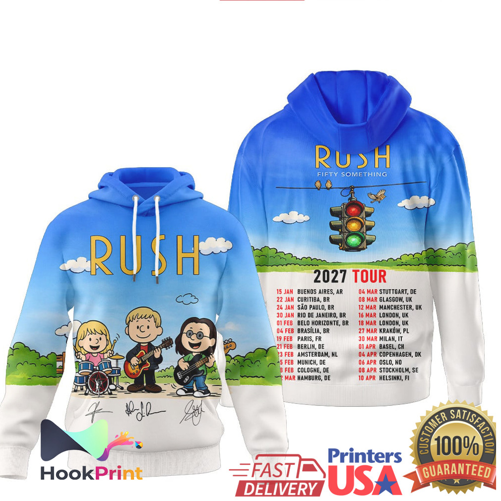 Rush Band Peanuts Charlie Brown 50th Anniversary 2027 World Tour Shirt Rush Band Peanuts Charlie Brown 50th Anniversary 2027 World Tour Shirt