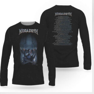 Megadeth Cybernetic Skeleton World Tour Concert Hoodie