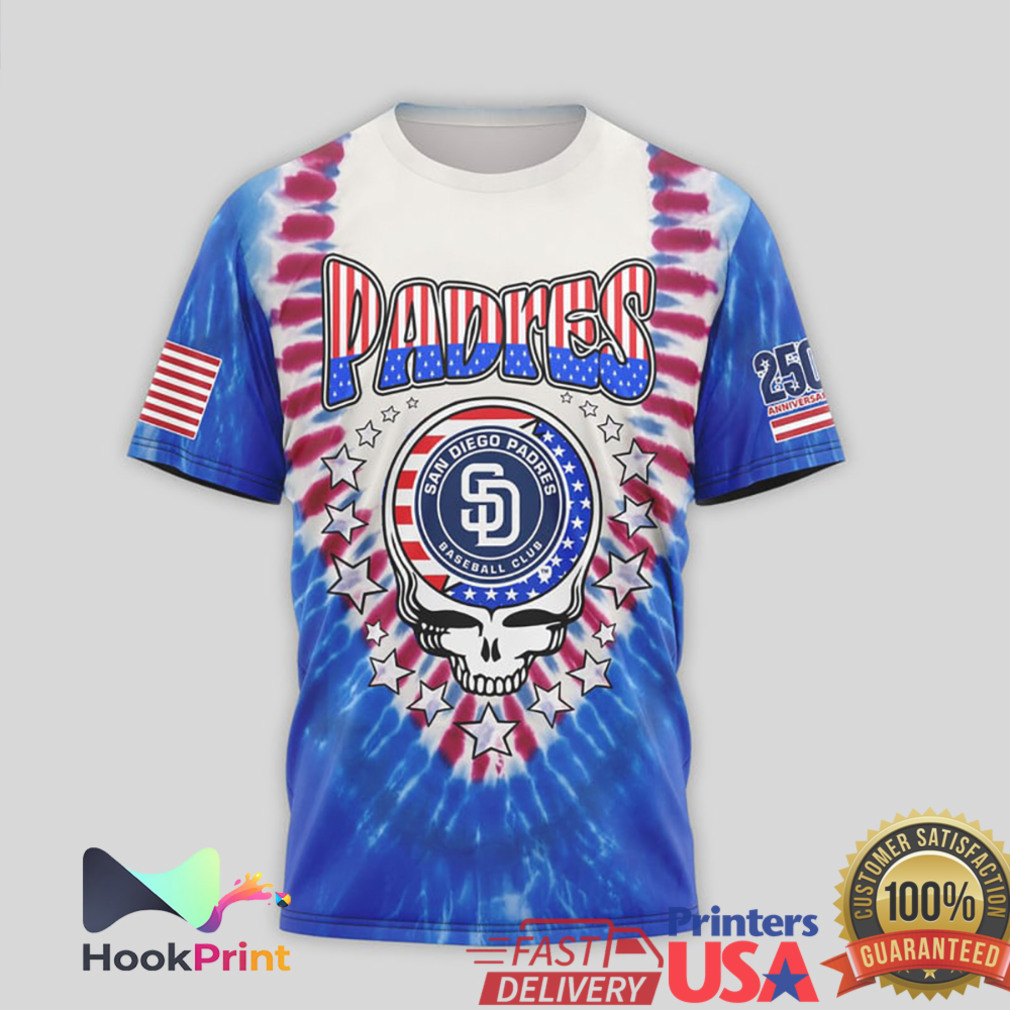 San Diego Padres Steal Your Base Grateful Dead Patriotic Tie Dye Shirt San Diego Padres Steal Your Base Grateful Dead Patriotic Tie Dye Shirt