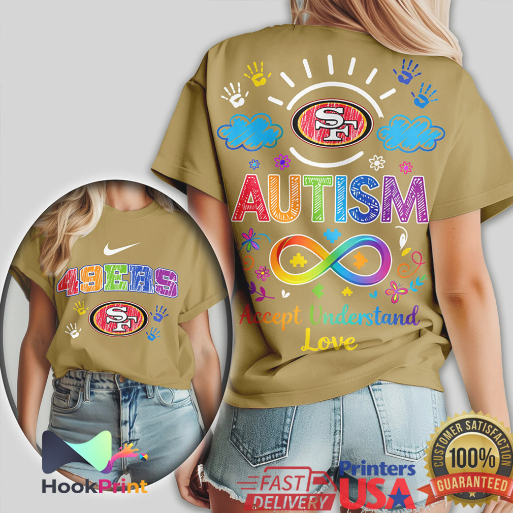 San Francisco 49ers Autism Awareness 49ers Logo Support & Love T Shirt San Francisco 49ers Autism Awareness 49ers Logo Support & Love T Shirt