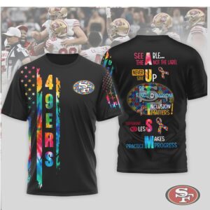 San Francisco 49ers Autism Awareness See Able Not The Label T Shirt