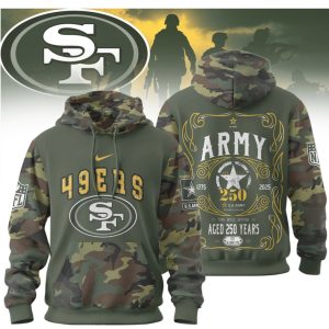 San Francisco 49ers U.S. Army 250th Anniversary Camo T Shirt