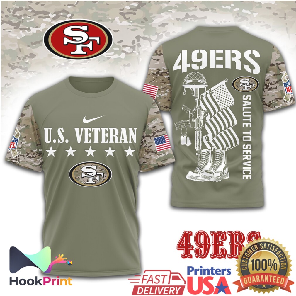 San Francisco 49ers U.S. Veteran Salute To Service Camo Shirt San Francisco 49ers U.S. Veteran Salute To Service Camo Shirt