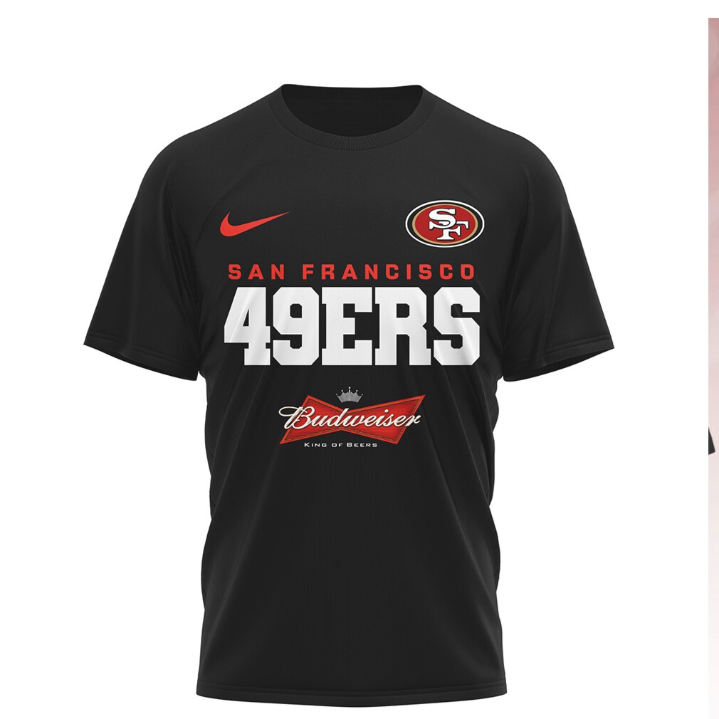 San Francisco 49ers x Budweiser 150 Years Anniversary Football Shirt San Francisco 49ers x Budweiser 150 Years Anniversary Football Shirt