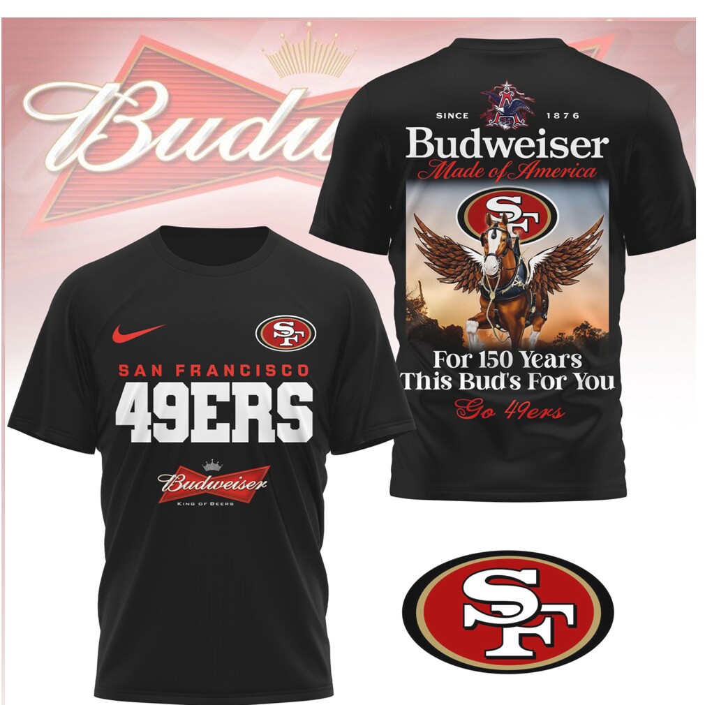 San Francisco 49ers x Budweiser Go 49ers Classic Logo Shirt San Francisco 49ers x Budweiser Go 49ers Classic Logo Shirt