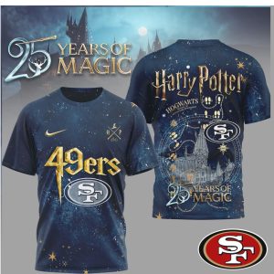 San Francisco 49ers x Harry Potter 25 Years of Magic Galaxy T Shirt