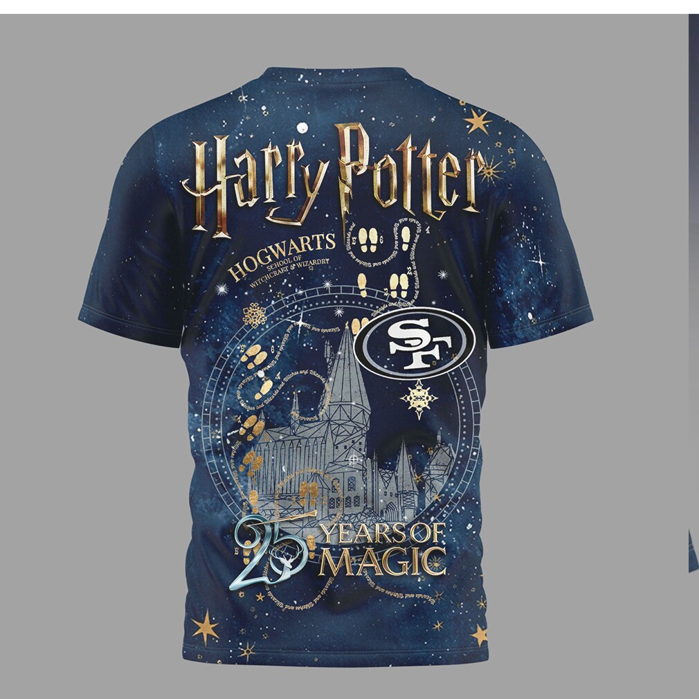 San Francisco 49ers x Harry Potter 25 Years of Magic Galaxy T Shirt San Francisco 49ers x Harry Potter 25 Years of Magic Galaxy T Shirt