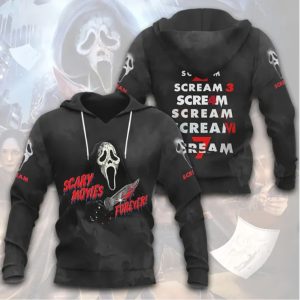 Scary Movies Forever Ghostface Knife Scream Series T Shirt