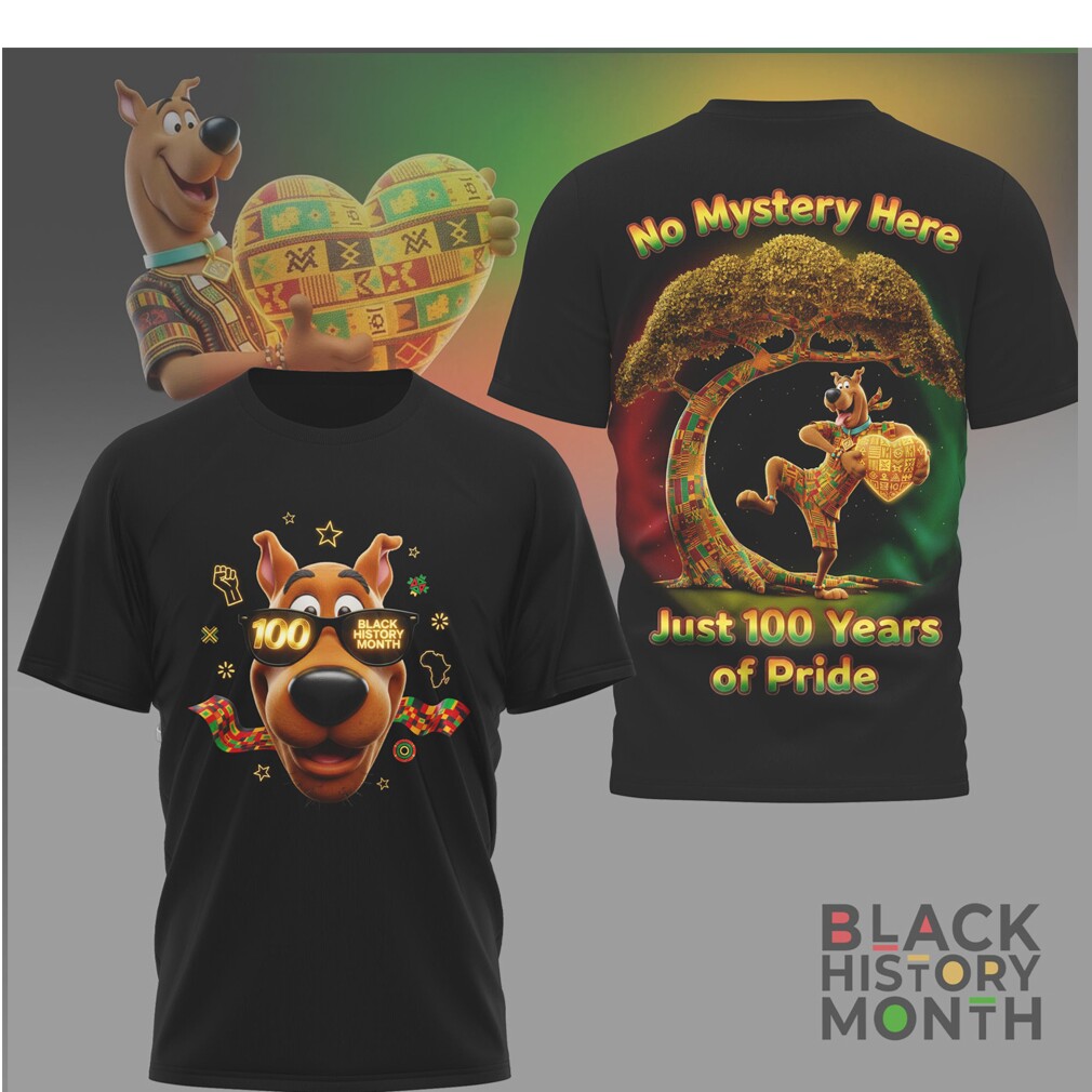 Scooby Doo Black History Month 100 Years of Pride Mystery T Shirt Scooby Doo Black History Month 100 Years of Pride Mystery T Shirt