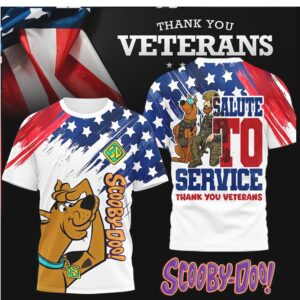 Scooby Doo Salute to Service Military Veterans Appreciation Shirt Scooby Doo Salute to Service Military Veterans Appreciation Shirt