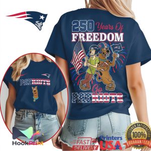 Scooby Doo Shaggy New England Patriots 250 Years Of Freedom T Shirt