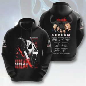 Scream 30 Year Anniversary Screening Wes Craven Cast Signed Ghostface Shirt
