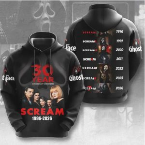 Scream 30th Anniversary 1996 2026 Ghostface Evolution Legacy Shirt Scream 30th Anniversary 1996 2026 Ghostface Evolution Legacy Shirt
