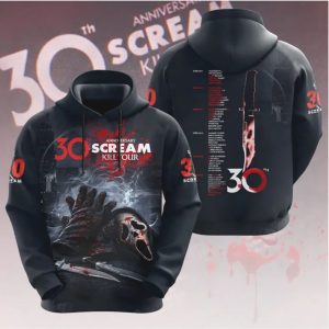 Scream 30th Anniversary Kill Tour Bloody Ghostface Mask Design T Shirt Scream 30th Anniversary Kill Tour Bloody Ghostface Mask Design T Shirt