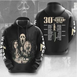 Scream 30th Anniversary Kill Tour Cast signatures Ghostface Mask T Shirt Scream 30th Anniversary Kill Tour Cast signatures Ghostface Mask T Shirt