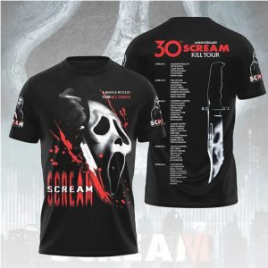 Scream 30th Anniversary Kill Tour Dates Wes Craven Tribute Horror Shirt