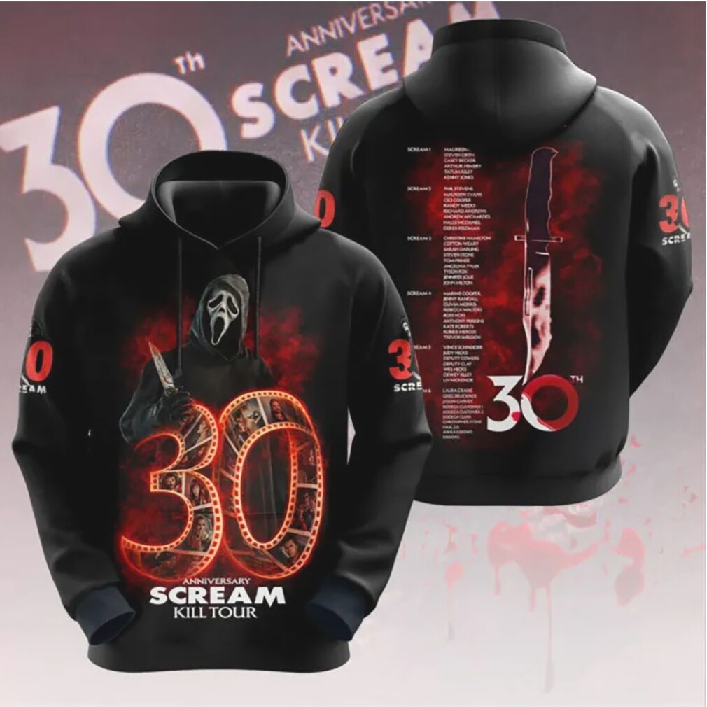 Scream 30th Anniversary Kill Tour Ghostface Film Reel Design T Shirt Scream 30th Anniversary Kill Tour Ghostface Film Reel Design T Shirt