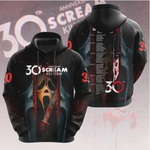 Scream 30th Anniversary Kill Tour Ghostface Mask Dagger T Shirt Scream 30th Anniversary Kill Tour Ghostface Mask Dagger T Shirt