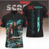Scream 7 Double Mask Ghostface Blood Drip 3D T Shirt Scream 7 Double Mask Ghostface Blood Drip 3D T Shirt