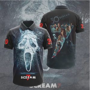 Scream 7 30th Anniversary Kill Tour Ghostface All Over Print T Shirt Scream 7 30th Anniversary Kill Tour Ghostface All Over Print T Shirt