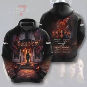 Scream 7 Cast Signature Thank You For The Memories Ghostface Shirt T Shirt Scream 7 Cast Signature Thank You For The Memories Ghostface Shirt T Shirt