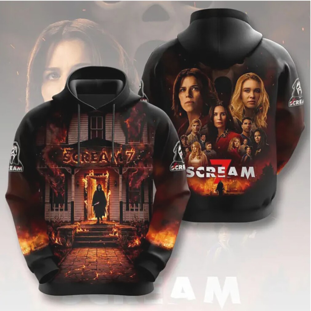 Scream 7 Fear Hits Home Ghostface House Fire T Shirt Scream 7 Fear Hits Home Ghostface House Fire T Shirt