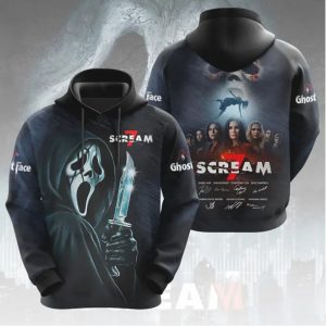 Scream 7 Fear Hits Home Ghostface Knife Poster All Over Print T Shirt