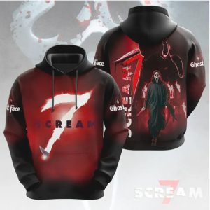 Scream 7 Ghostface Horror Movie Red Smoke All Over Print T Shirt Scream 7 Ghostface Horror Movie Red Smoke All Over Print T Shirt