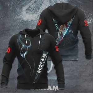 Scream 7 Ghostface Knife Reflection Cast Montage T Shirt