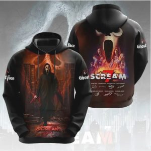 Scream 7 Ghostface New York City Skyline 3D All Over Print Apparel T Shirt Scream 7 Ghostface New York City Skyline 3D All Over Print Apparel T Shirt