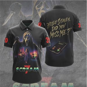 Scream 7 Hello Sidney Did You Miss Me Ghostface Phone Design T Shirt Scream 7 Hello Sidney Did You Miss Me Ghostface Phone Design T Shirt
