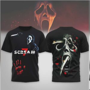 Scream 7 Movie Ghostface The Legacy Ends Horror T Shirt