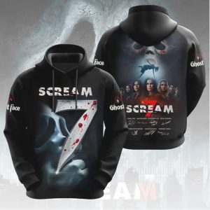 Scream 7 Movie Logo Ghostface All Over Print T Shirt
