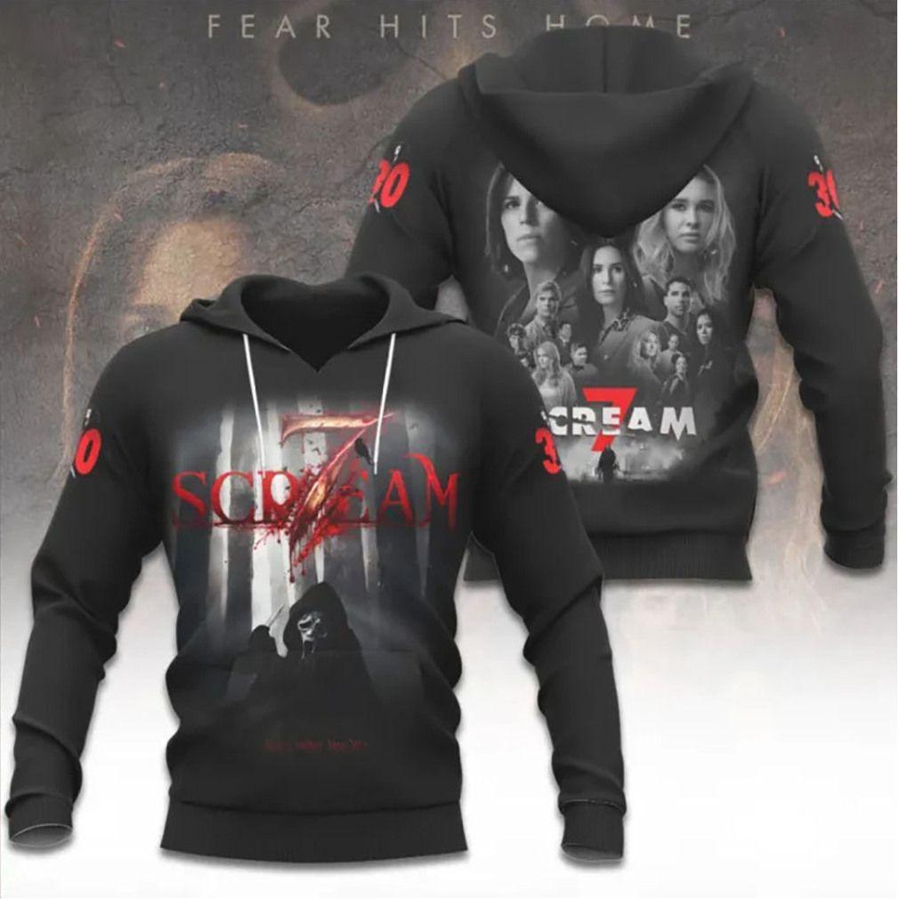 Scream 7 Movie Logo Ghostface Woods Scene 3D T Shirt Scream 7 Movie Logo Ghostface Woods Scene 3D T Shirt