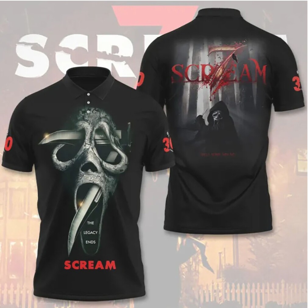 Scream 7 The Legacy Ends Ghostface Dagger 3D All Over Print T Shirt Scream 7 The Legacy Ends Ghostface Dagger 3D All Over Print T Shirt