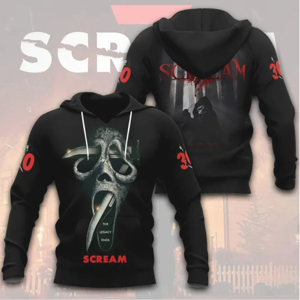 Scream 7 The Legacy Ends Ghostface Dagger 3D All Over Print T Shirt Scream 7 The Legacy Ends Ghostface Dagger 3D All Over Print T Shirt