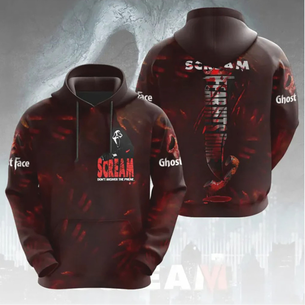 Scream Fear Hits Home Don’t Answer The Phone Vintage Blood Spatter T Shirt Scream Fear Hits Home Don’t Answer The Phone Vintage Blood Spatter T Shirt