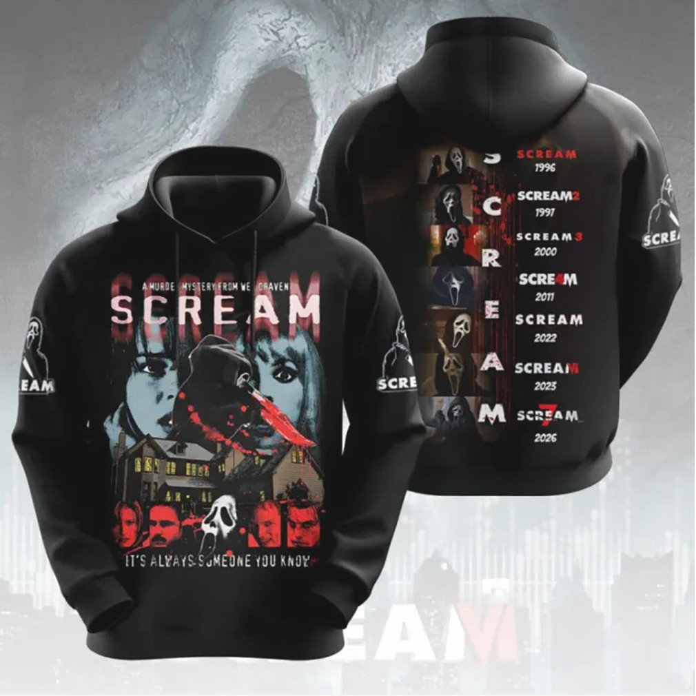 Scream Legacy It’s Always Someone You Know Timeline T Shirt Scream Legacy It’s Always Someone You Know Timeline T Shirt
