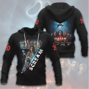 Scream Movie 30th Anniversary Cast Autograph 3D T Shirt
