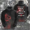 Scream 7 Fear Hits Home Red Glow Ghostface Silhouette Horror T Shirt Scream 7 Fear Hits Home Red Glow Ghostface Silhouette Horror T Shirt