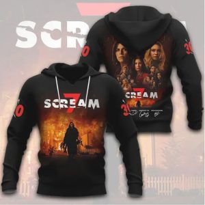 Scream VII Ghostface House Scene 30th Anniversary 3D All Over Print T Shirt