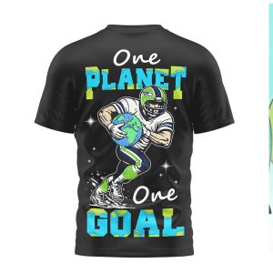 Seattle Seahawks Earth Day One Planet One Goal Football NFL Shirt
