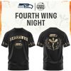 Carolina Panthers Fourth Wing Night Fantasy Dragon T Shirt Carolina Panthers Fourth Wing Night Fantasy Dragon T Shirt