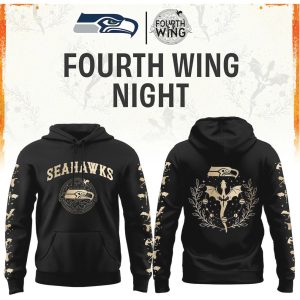 Seattle Seahawks Fourth Wing Night Dragon Rider Football T Shirt