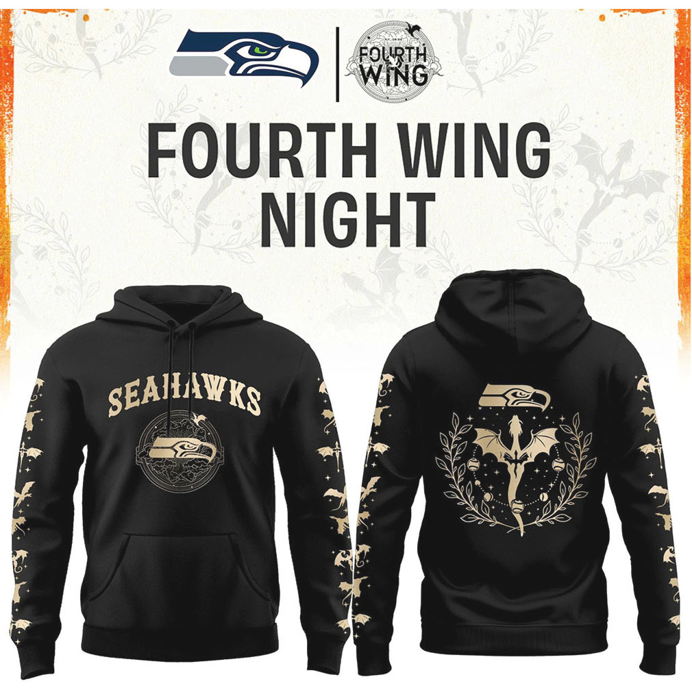 Seattle Seahawks Fourth Wing Night Dragon Rider Football T Shirt Seattle Seahawks Fourth Wing Night Dragon Rider Football T Shirt